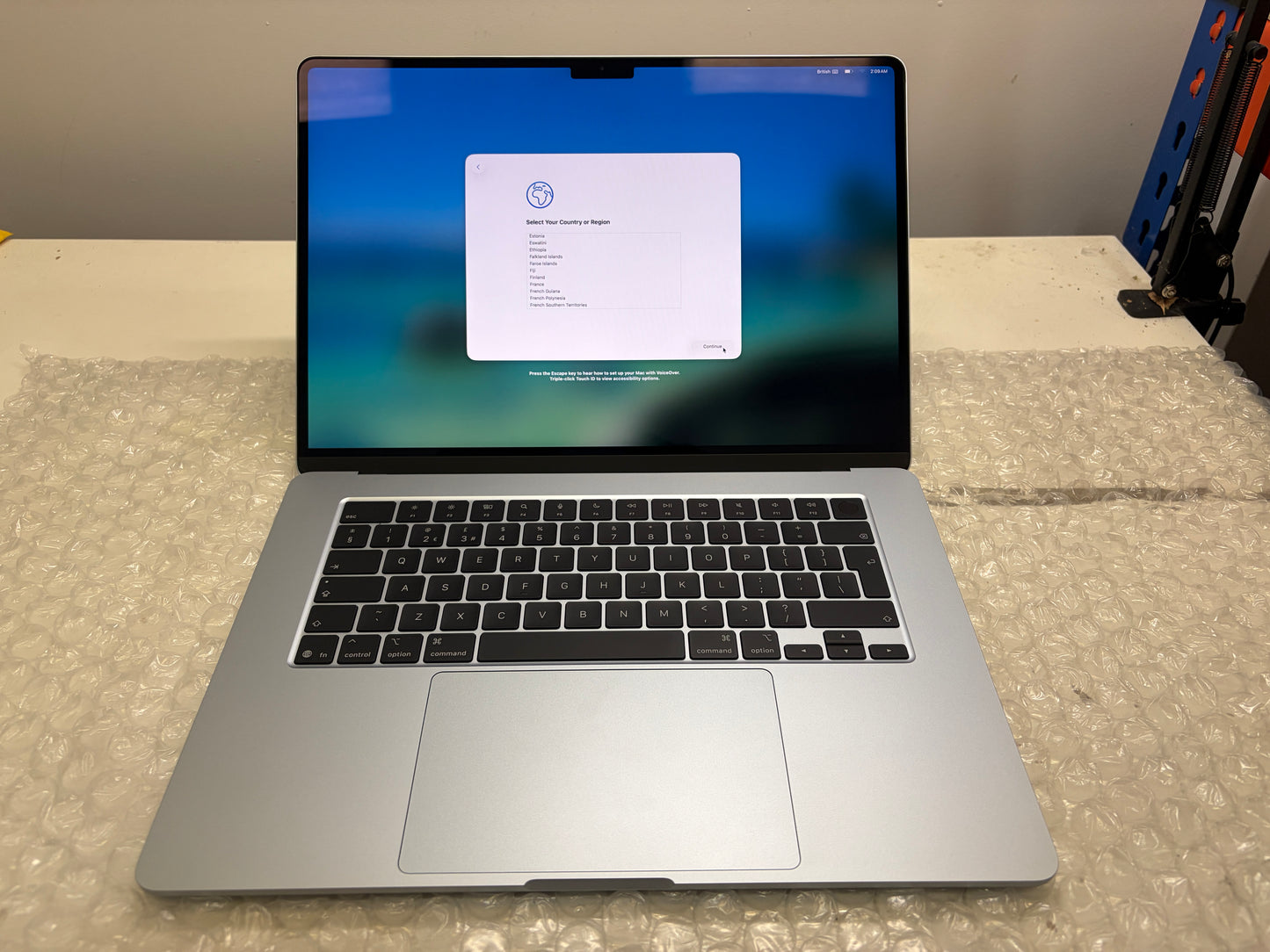 MacBook Air 15" Retina 2025 M4 16GB RAM 256GB SSD (A3241) MS589