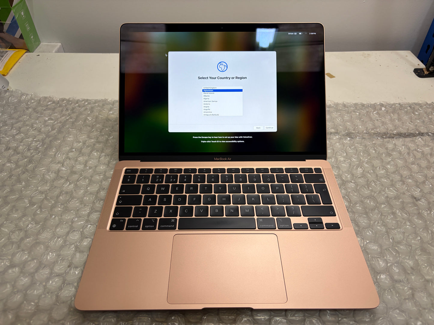 MacBook Air 13" Retina Late 2020 M1 8GB RAM 256GB SSD (A2337) MS585