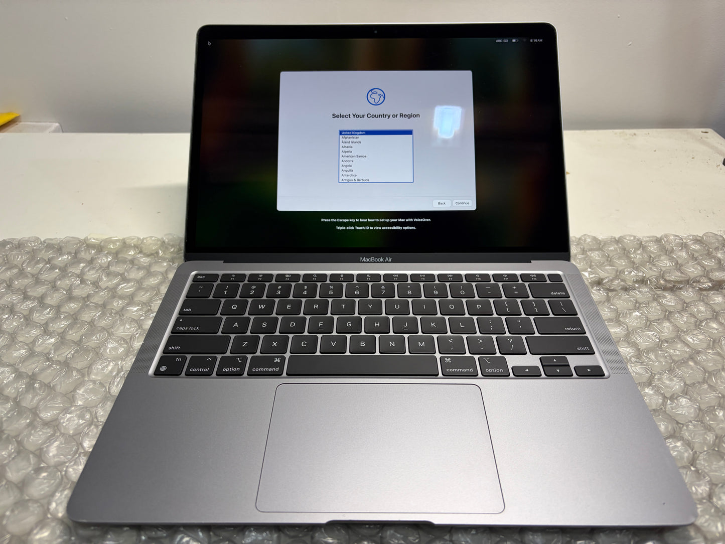 MacBook Air 13" Retina Late 2020 M1 8GB RAM 256GB SSD (A2337) MS579